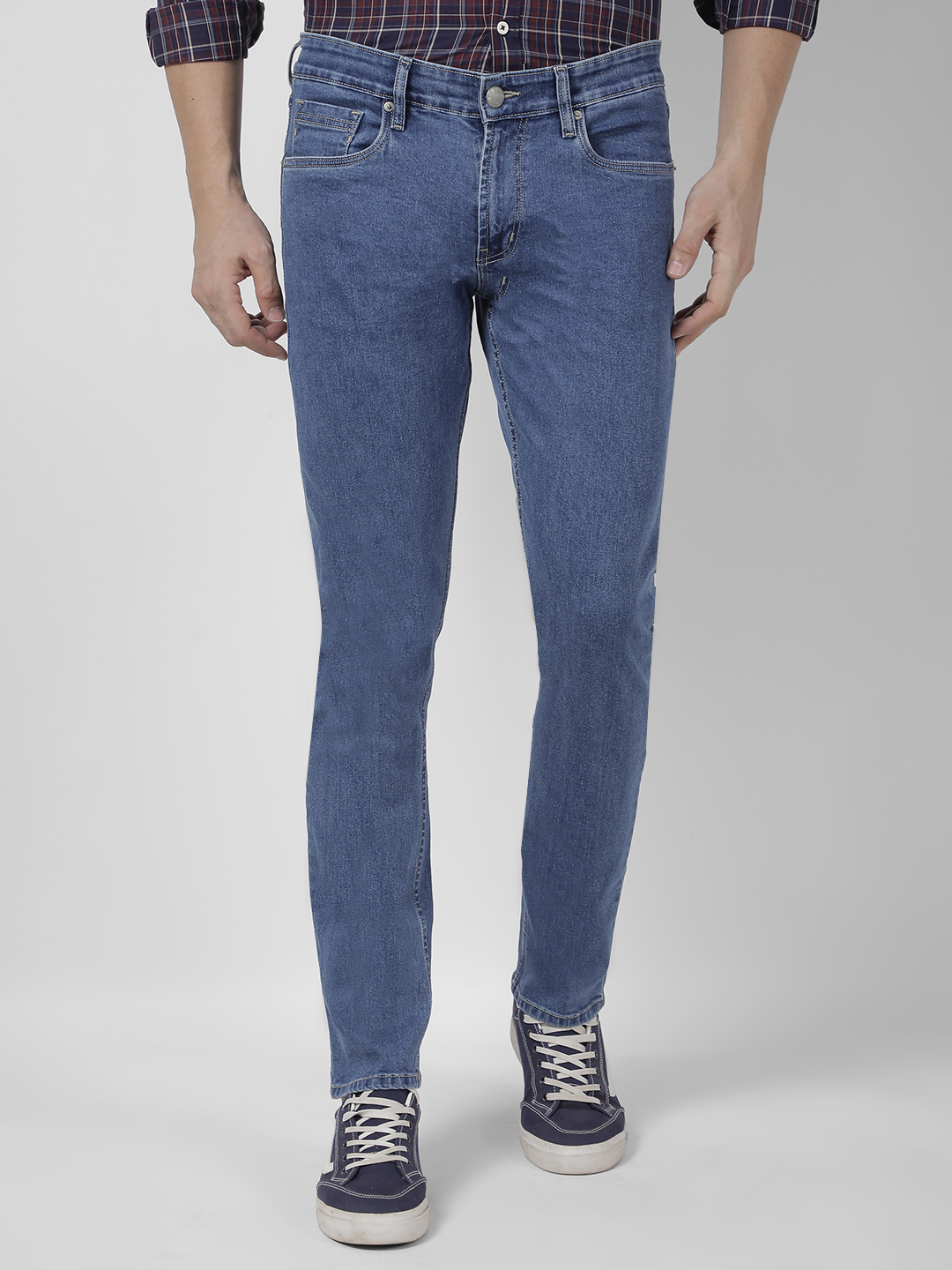 Numero Uno Men Solid Blue Jeans